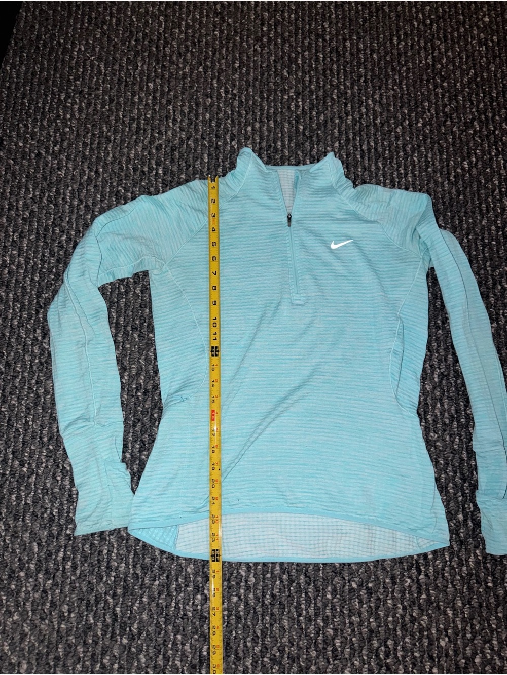 Nike Women's Teal Quarter-Zip Training Pullover
